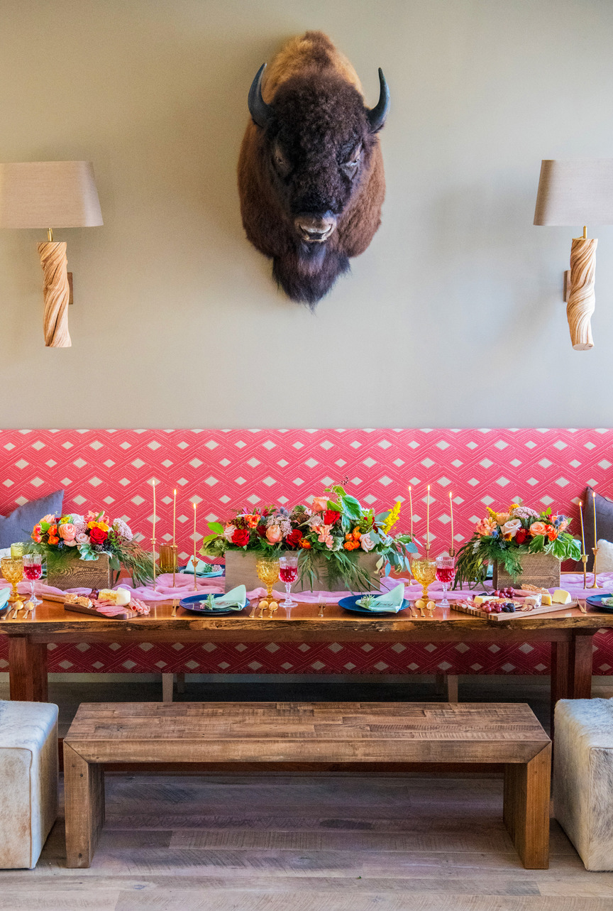 A wedding spread at Sopris House.